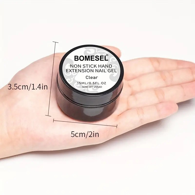 Cross-border bestsellers: Solid non-stick hand-kneading glue, nail art engraving shaping glue, phototherapy extension glue, gummy glue, nail polish glue pic 3