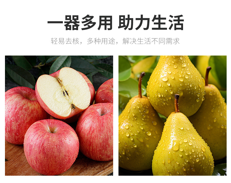 工厂现货 苹果抽芯器不锈钢苹果去核器 水果肉分离器详情5