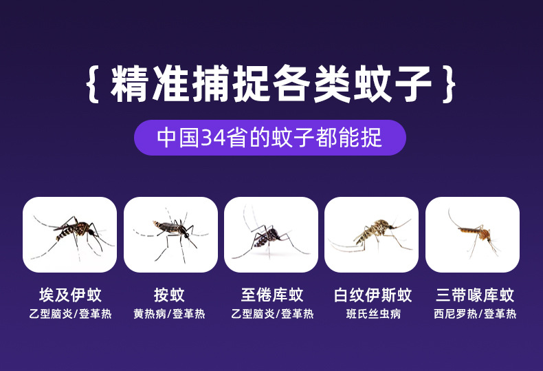 充电灭蚊灯户外露营小夜灯家用物理电击式捕蚊灯诱蚊器壁挂驱蚊器详情10