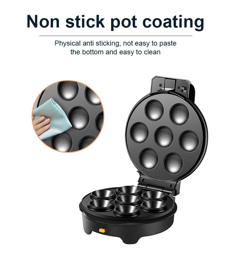 5-in-1 interchangeable plate sandwich machine, meatball machine, pizza machine, doughnut machine, waffle machine, multi-functional breakfast pic 6