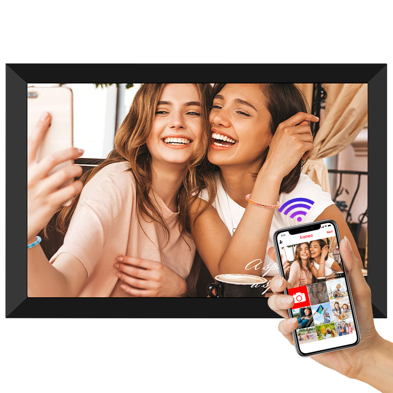 2025新款10寸云相框窄边超薄智能32G视频播放触摸Frameo数码相框详情2