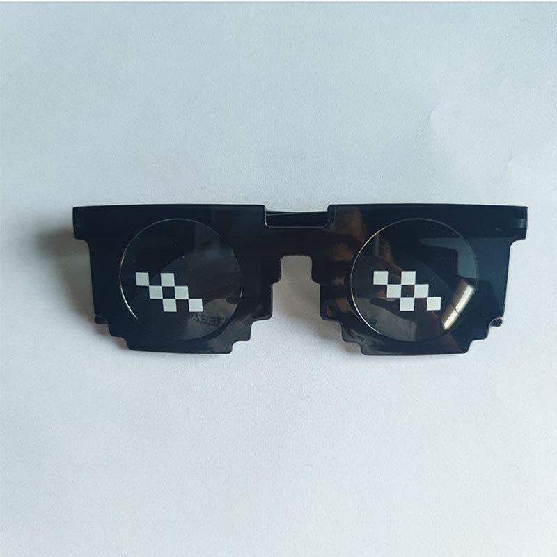Mosaic square glasses, a must-have for showing off in the 2D world, sunglasses, blurred rectangular pixel glasses, Douyin, Kuaishou pic 11