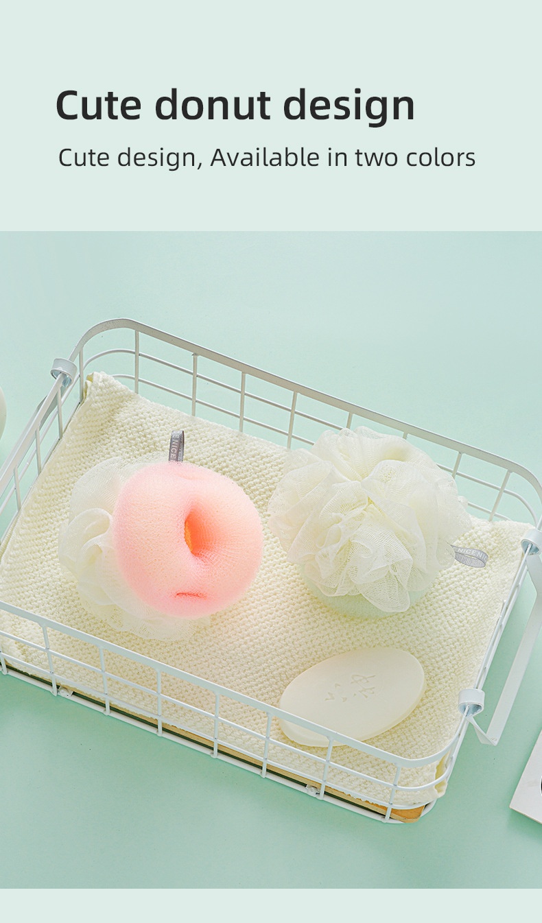 Children's bath balls, double-sided bath flowers, not scatte详情3