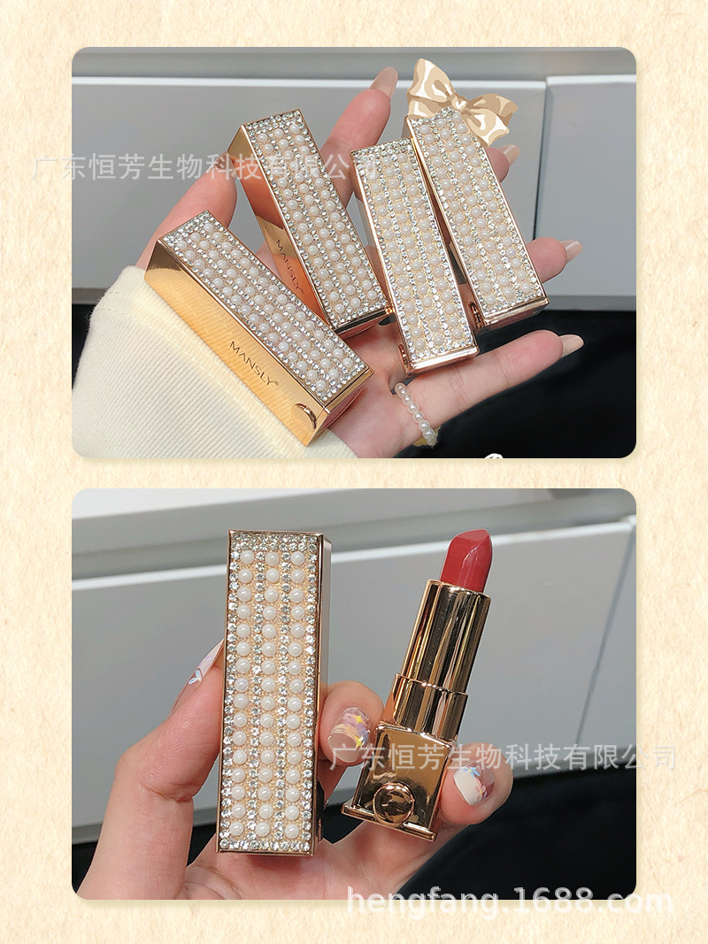 Mansili Smooth and matte Lipstick with velvet matte finish, color and whitening effect, not easy to stick to cups, cosmetics wholesale pic 9