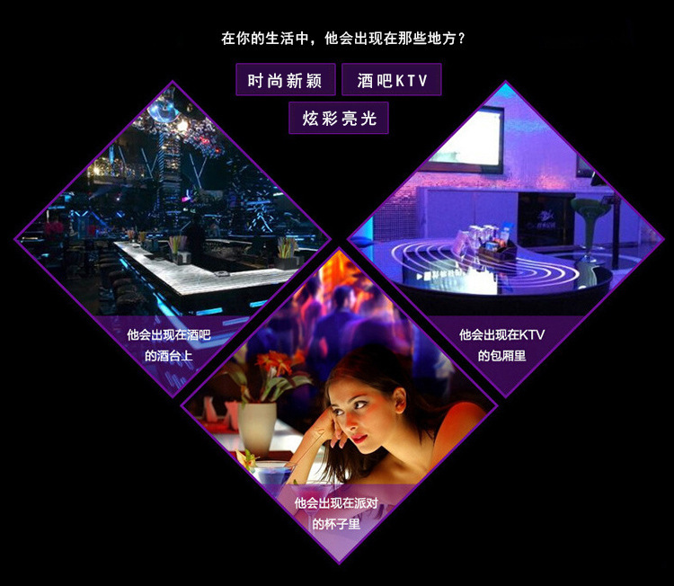 发光冰块LED荧光块七彩闪光冰块闪光感应冰灯KTV酒吧婚庆用品详情8