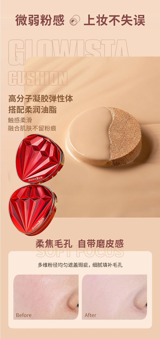 Moisturizing & Concealing, Lightweight & Breathable, No Caki详情5