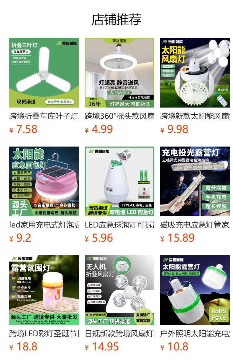 跨境LED彩灯圣诞节日露营帐篷装饰十米灯串USB充电收纳氛围小夜灯详情1