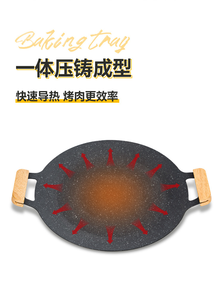 Baking trays, barbecue grills, household outdoor barbecue trays, tourmaline barbecue POTS, gas stoves, Korean teppanyaki grills, induction cookers pic 7