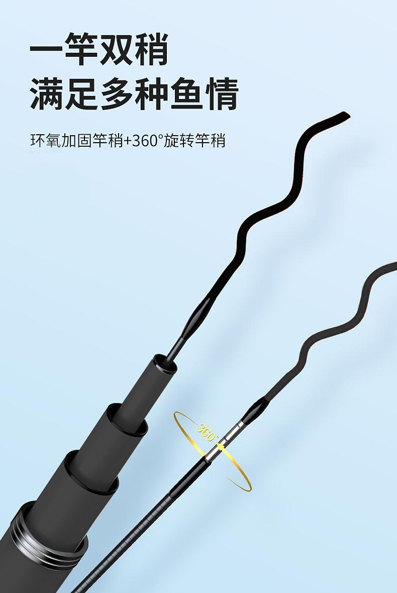 Ultra-light and ultra-hard adjustable fishing rod, short-section stream rod, fishing rod, carp and crucian carp rod, fishing gear set pic 12