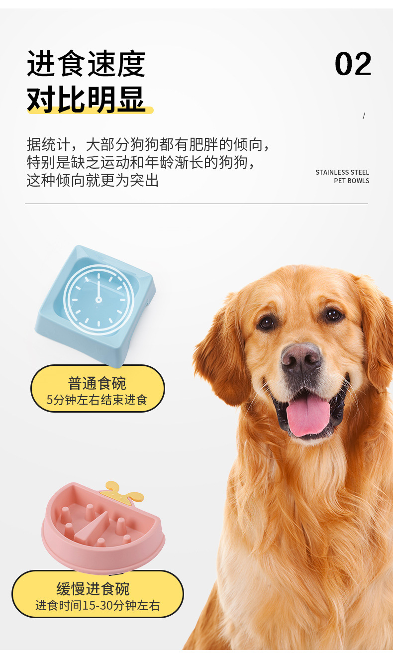 中小型犬猫狗缓食盆乐食盆宠物益智慢食碗缓食防噎进食器狗碗批发详情7