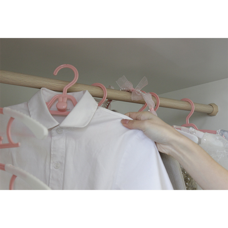 儿童家用衣架可伸缩防滑塑料衣架子无痕多功能宝宝衣服多层晾衣架详情10