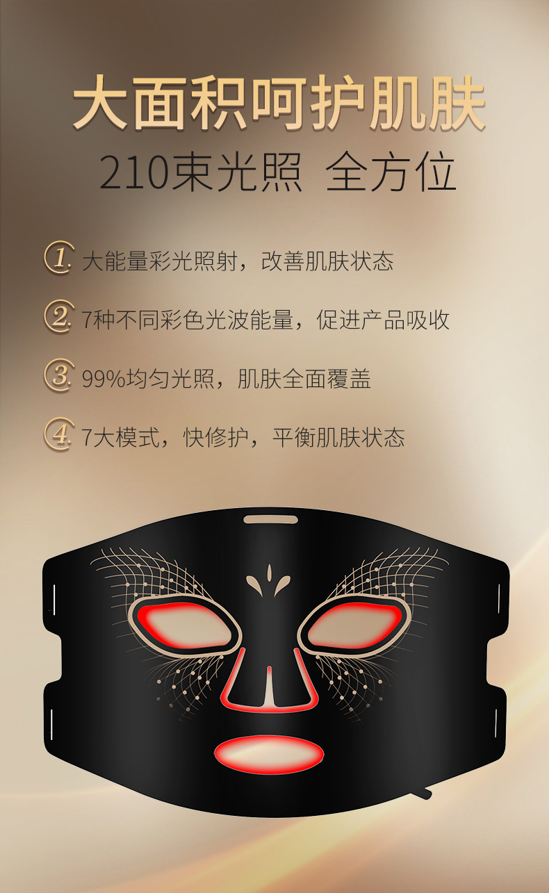 shanilak  美容仪大熨斗家用面部导入仪光子嫩肤脸部眼部提拉紧致黄金胶原蛋详情15