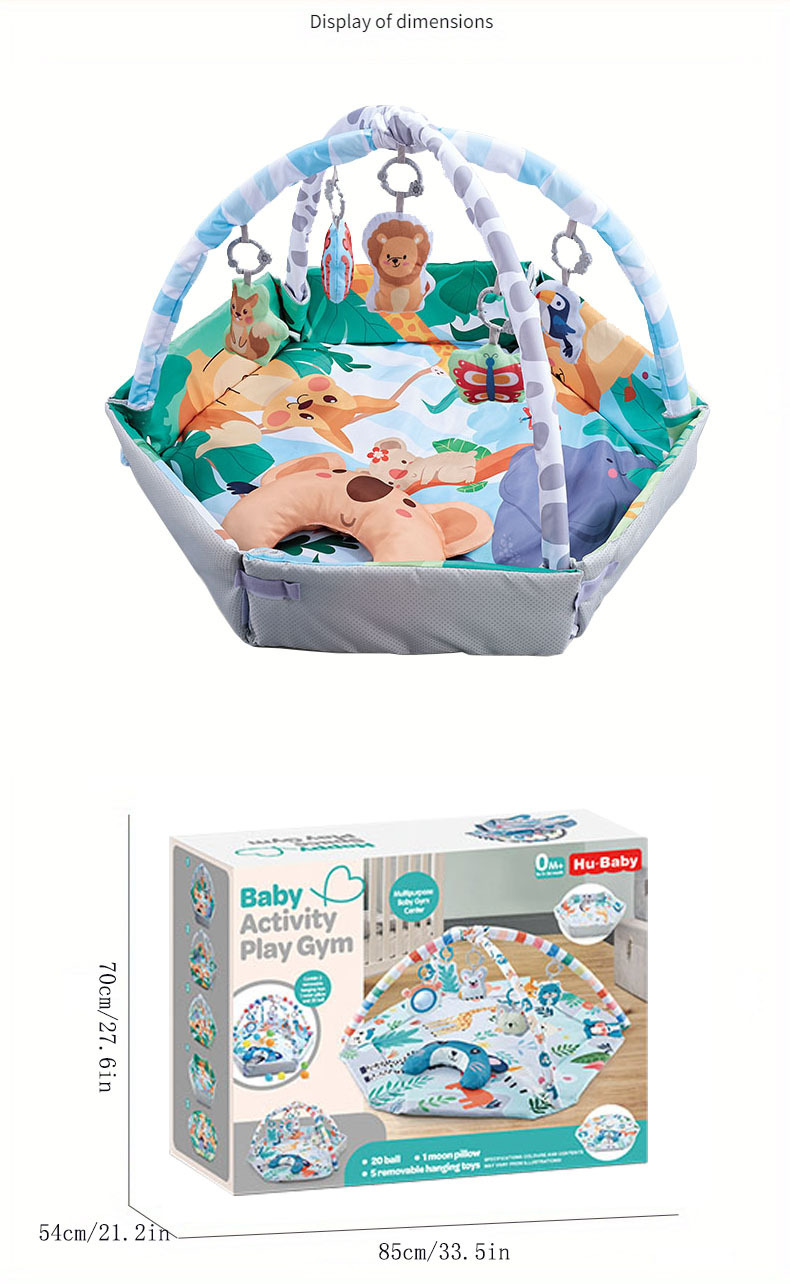 婴儿多边形围栏健身架玩具大号室内游戏爬行垫海洋球池跨境热销详情5