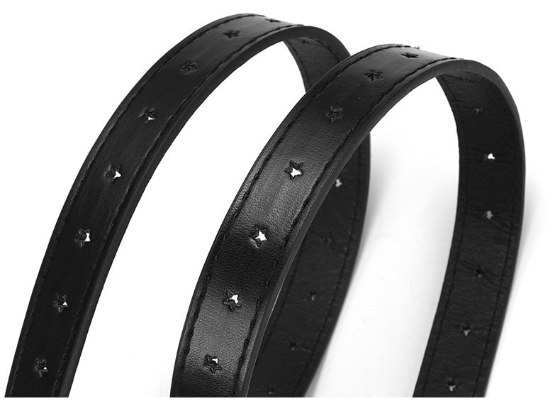 儿童款五角星合金扣女士腰带简约百搭星星全孔连衣裙牛仔裤皮带女详情13