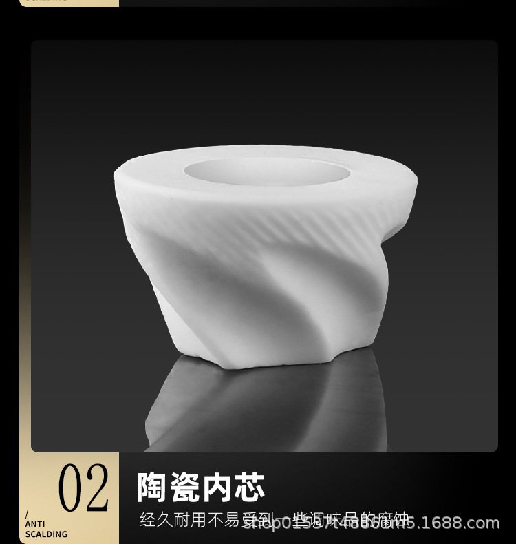 跨境胡椒研磨器玻璃手动西餐烧烤研磨瓶磨花椒海盐调味瓶黑胡椒粒详情14