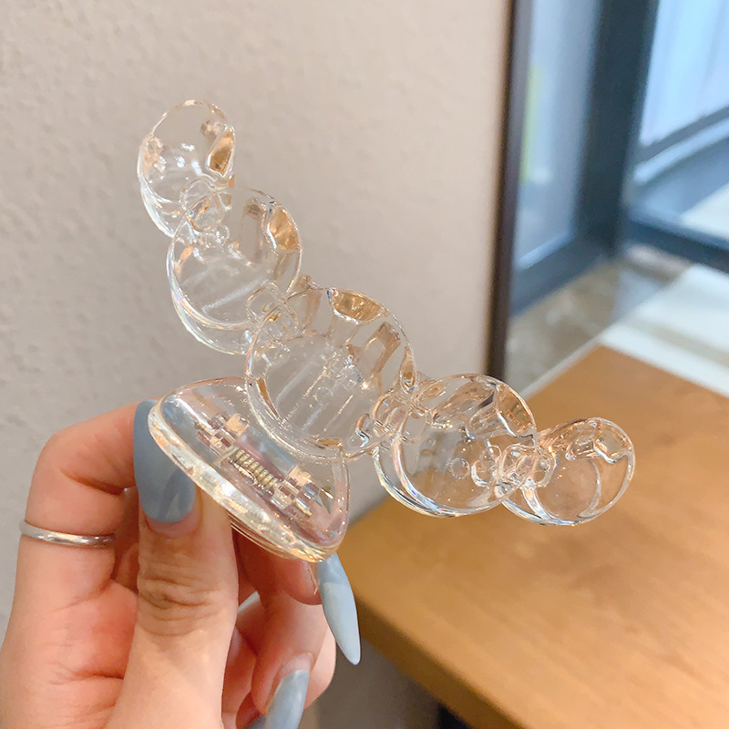 Wholesale of new transparent gripper, back head hair clip, handcrafted shark clip, diy gripper, rough bottom clip pic 10