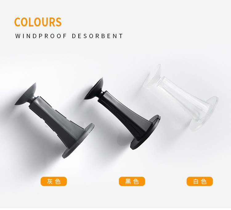 New silicone door handle, door suction, anti-collision pad, toilet suction cup, door lock without drilling, window, bathroom door stop, door collision pic 22