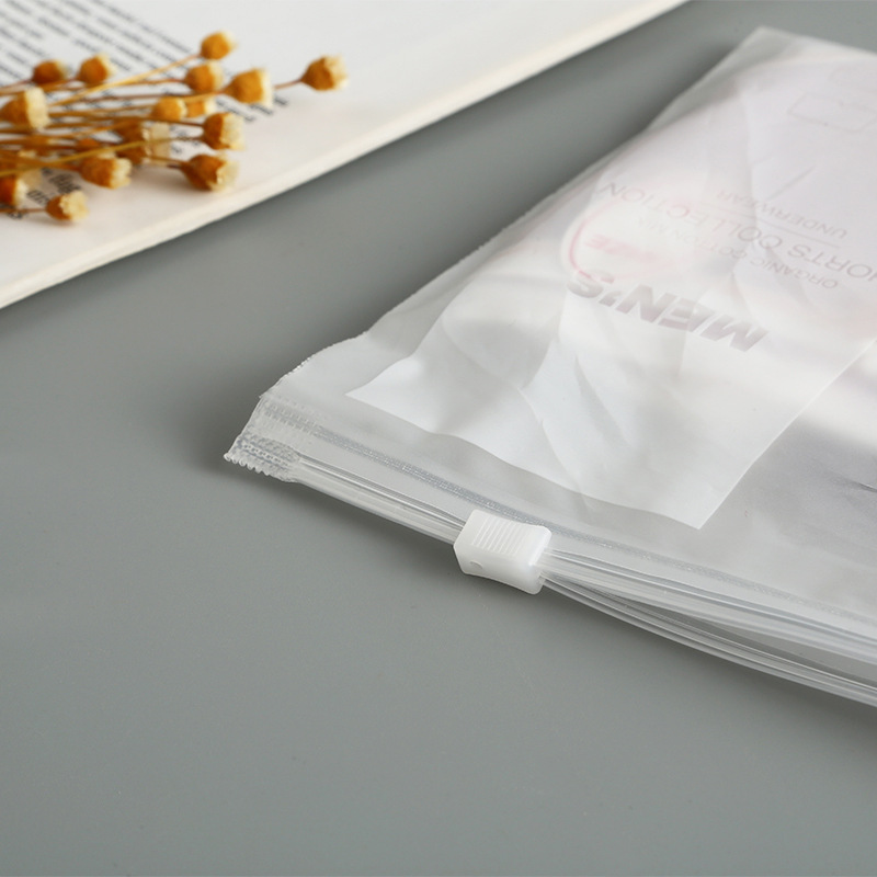 Wholesale of in-stock eva frosted self-sealing bags, transparent sealed zipper bags, clothing and underwear packaging bags, sealing and bone pulling bags pic 15