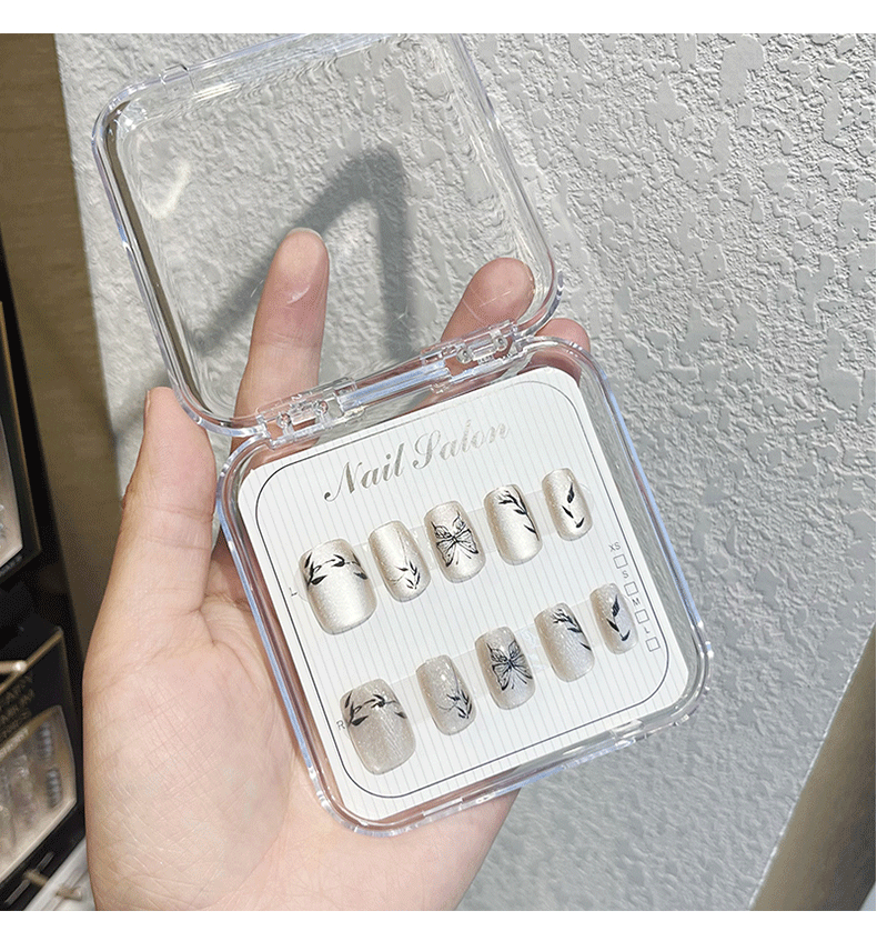 Nail patches, wearable nails, nail patches, hand-worn nails, nail retail 10-piece set pic 6