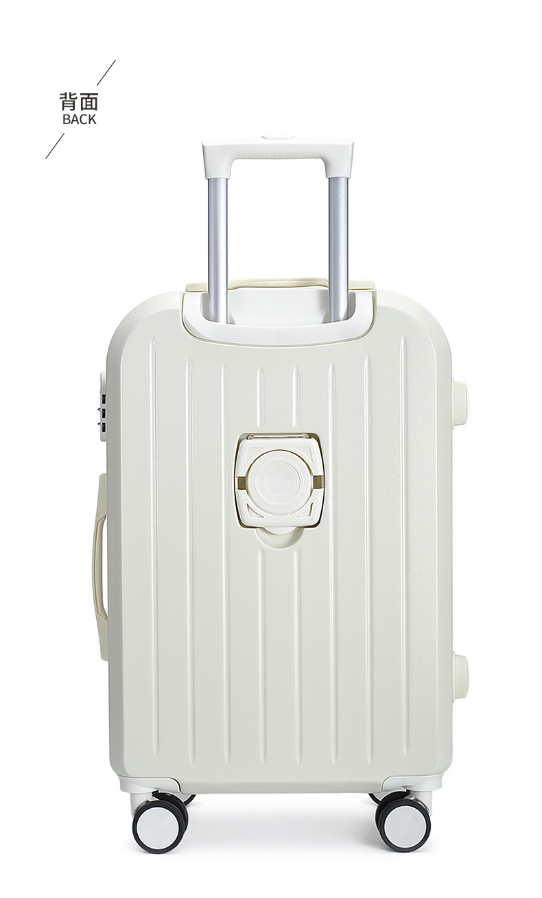 行李箱20寸多功能带杯架旅行箱女24寸学生密码箱万向轮拉杆箱批发详情24