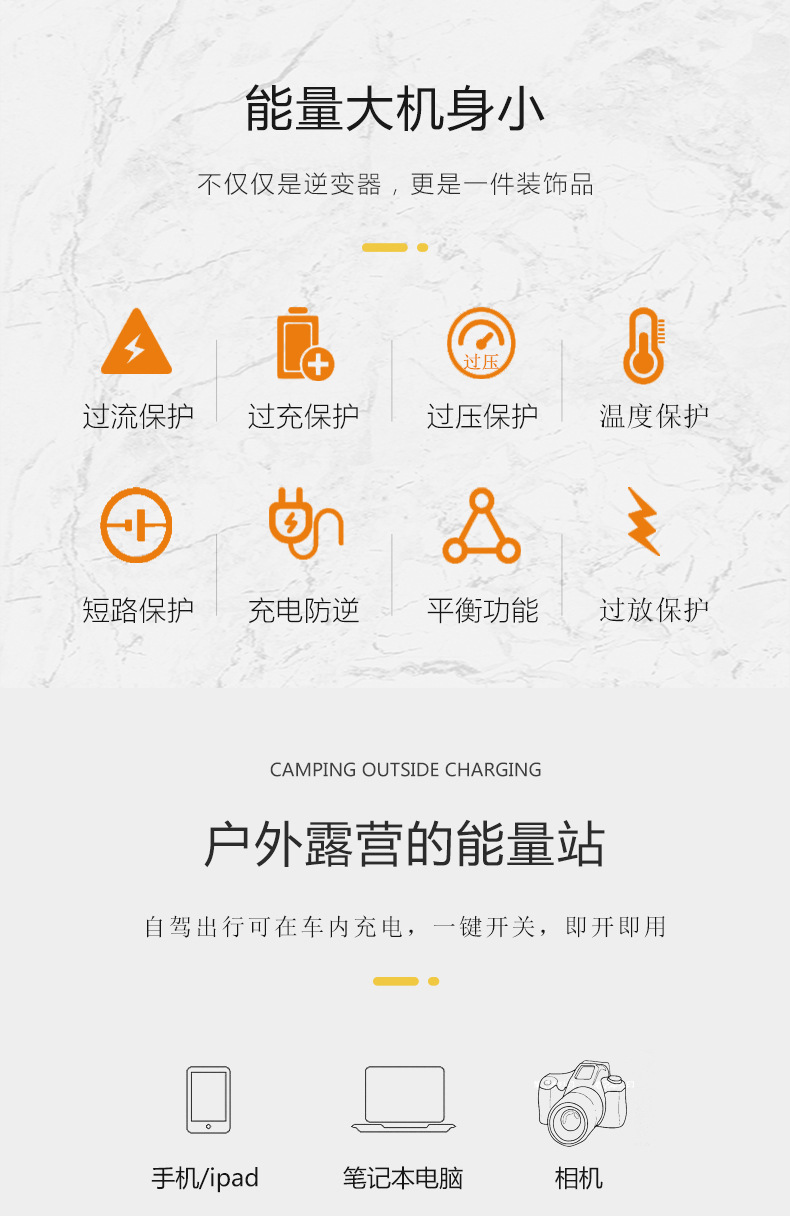 Modified wave inverter 12V to 220V high-power high-frequency vehicle inverter pic 2