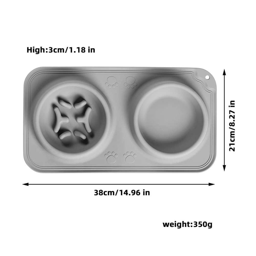 Silicone pet feeding tray, anti-tipping and anti-spillage, large-capacity pet feeding tray, suitable for both dogs and cats, cross-border pic 6