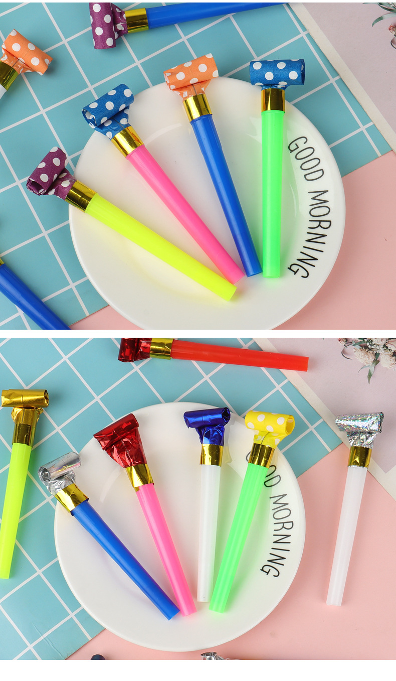 糖果吹龙雨丝吹龙厂家批发纸头吹龙口哨儿童生日派对用品创意吹龙详情7