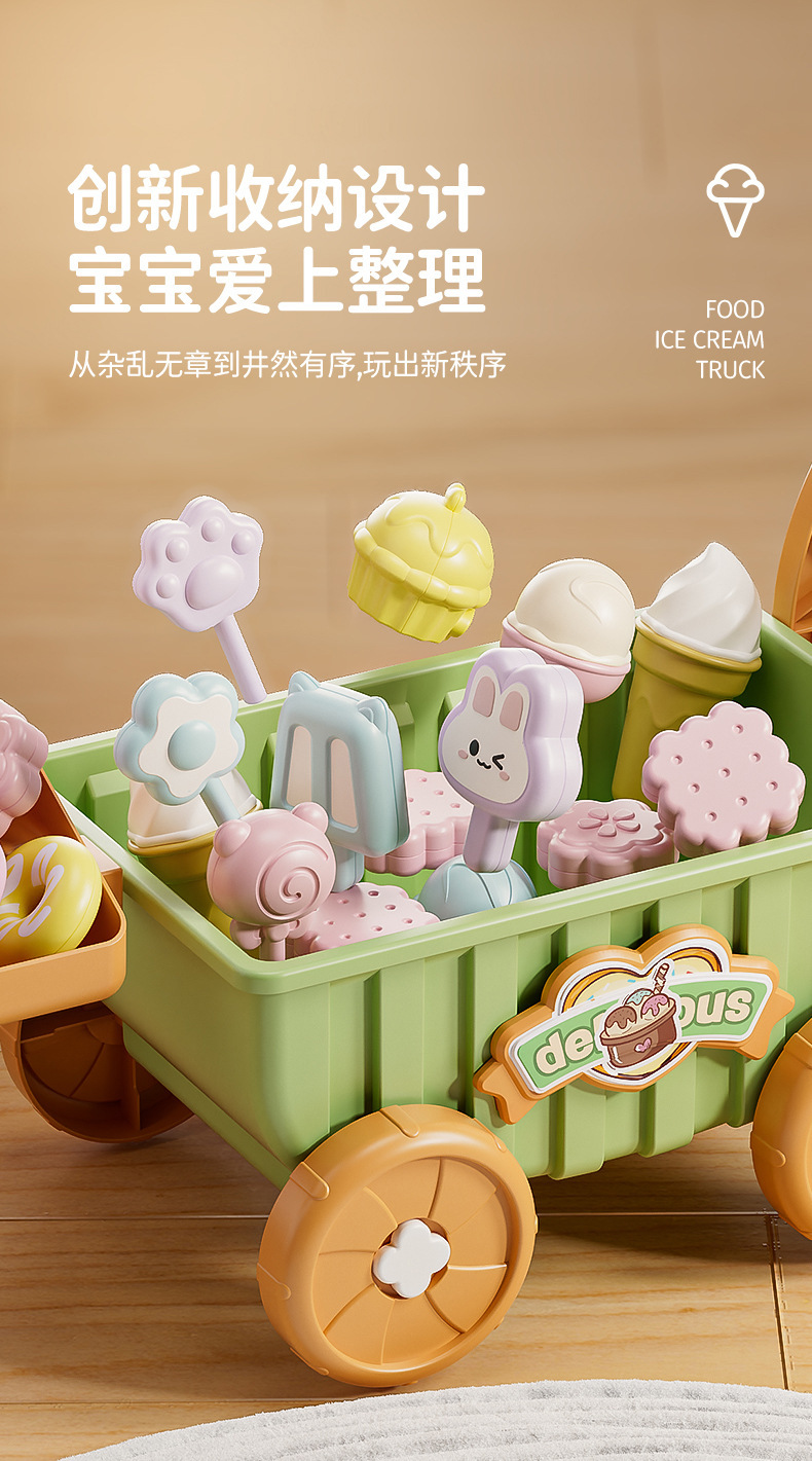 儿童过家家冰淇淋雪糕车玩具厨房套装3到6岁女孩六一节礼物趣味模拟游戏玩具儿童益智玩具详情35