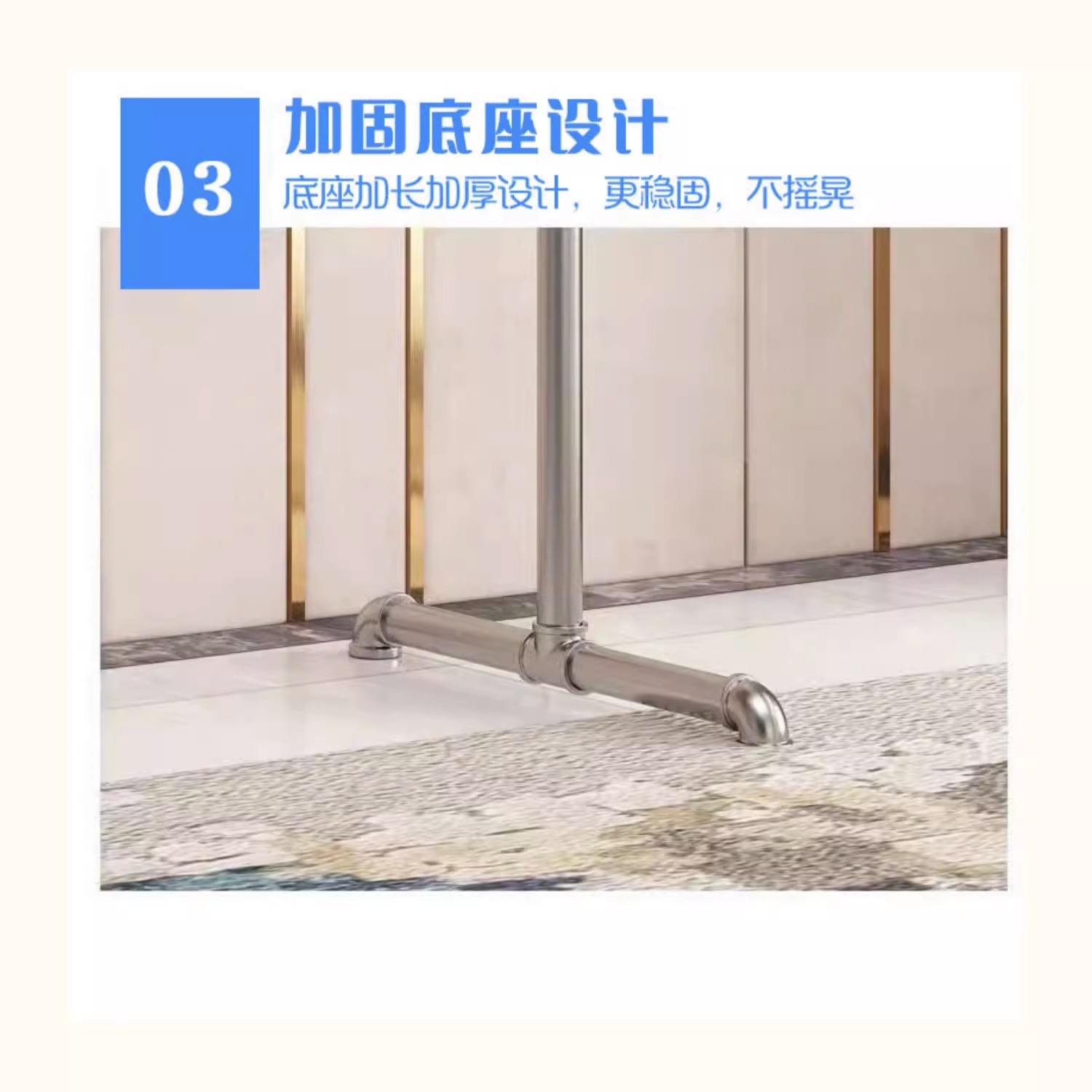 钢管晾衣架挂衣架凉衣架落地家用阳台双层双杆镀锌水暖管卧室详情7