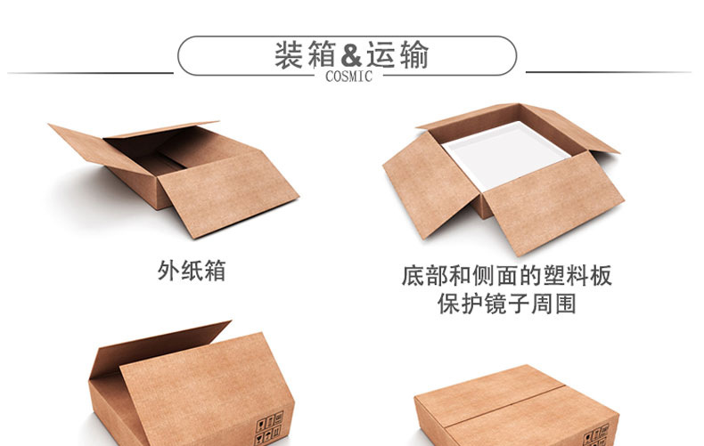 新款led化妆镜 美妆礼品镜子家用带灯便携折叠桌面平板化妆镜LED详情19