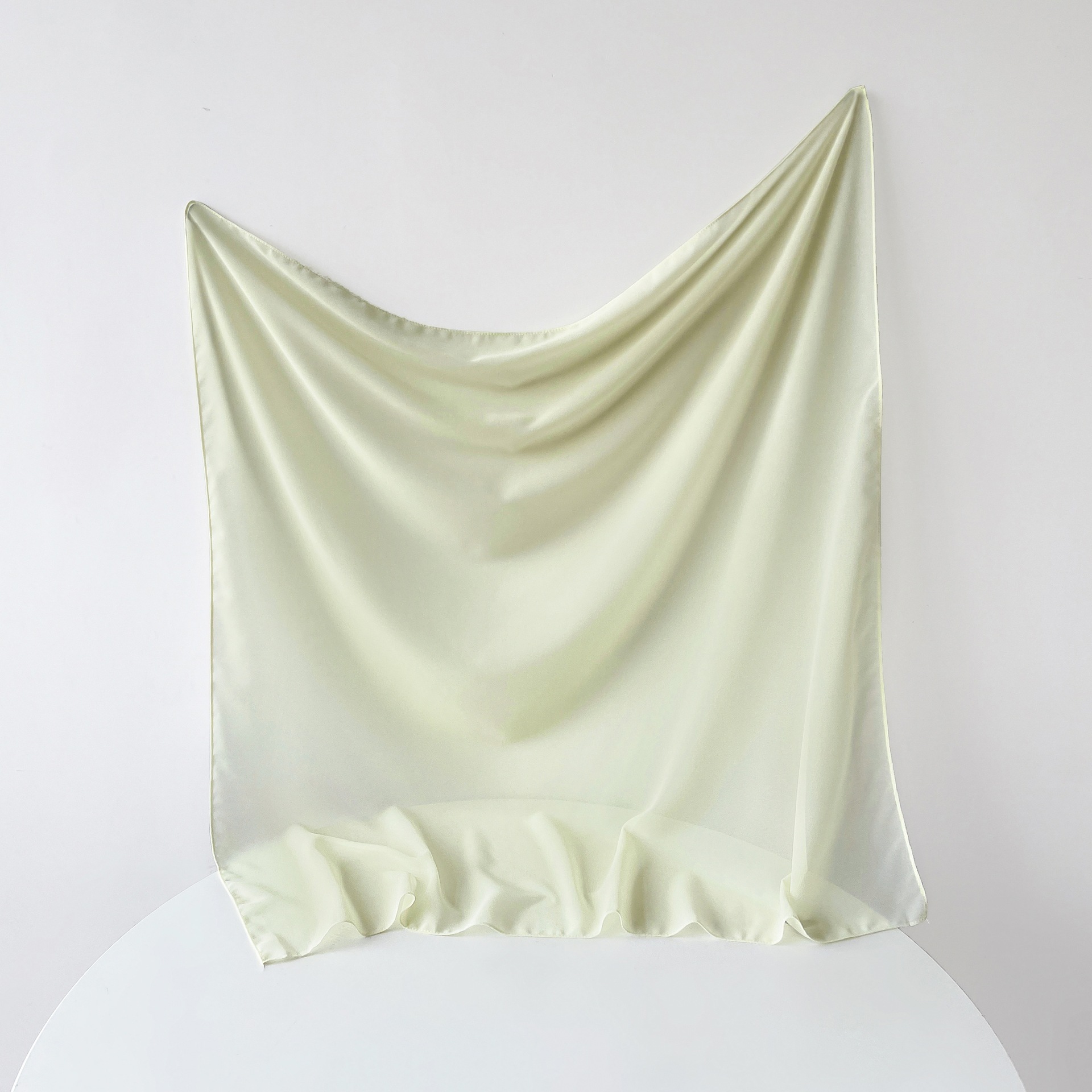 Pañuelo de seda monocolor de verano 90 gasa perla pañuelo de color sólido malay hijab asia sudoriental pañuelo de mujer cubierta hui pic 31
