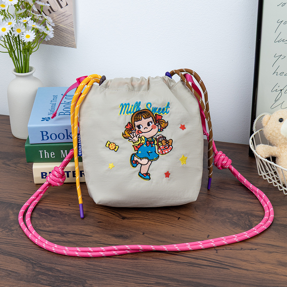 2025 New stylish and lightweight vertical phone bag, casual student cloth bag, Korean style simple 10,000-stitch embroidery single-shoulder bag pic 14
