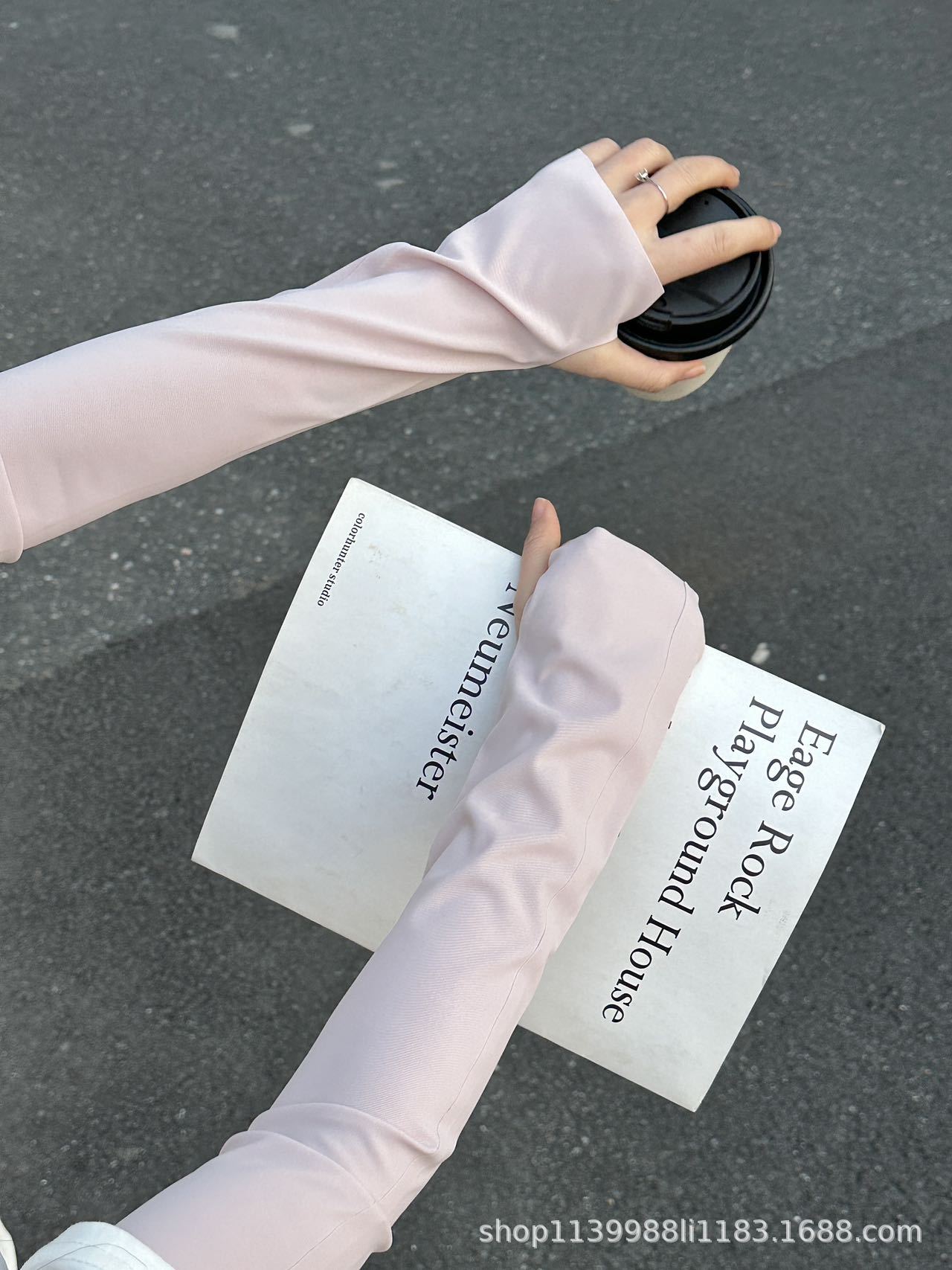 夏季户外防晒BANAPRO无痕防晒袖防紫外线骑行旅行冰丝袖套批发详情15