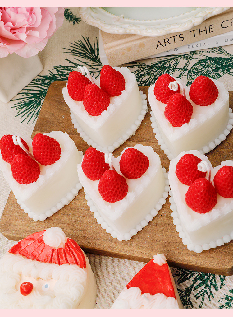 《恰好心动》少女礼物卧室裱花奶油草莓蛋糕香薰蜡烛韩国ins女生详情10