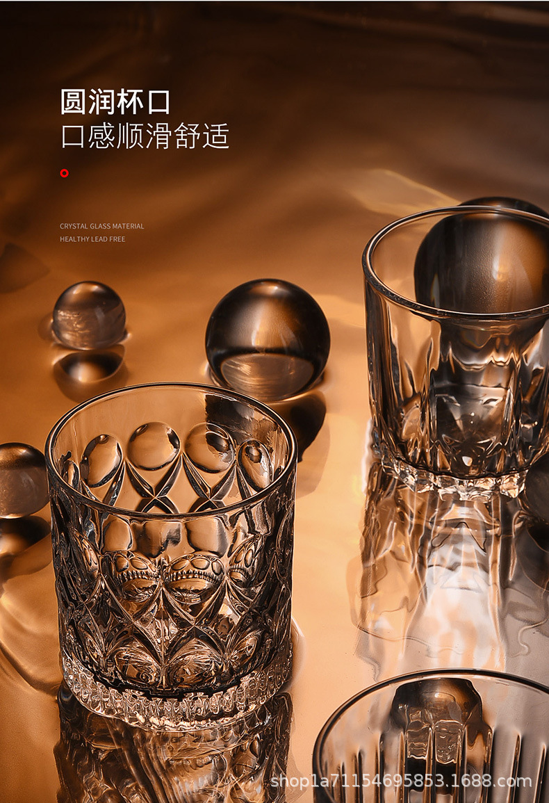饭店商用威士忌酒杯水杯创意啤酒杯高颜值家用玻璃杯加厚一件起批详情9