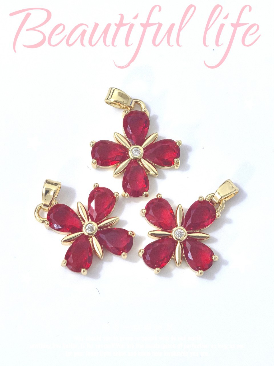 Douyin hot-selling pendant wholesale. Choose from over a hundred copper single pendants and match them freely. Chain wholesale from the source factory. Chains not included pic 3