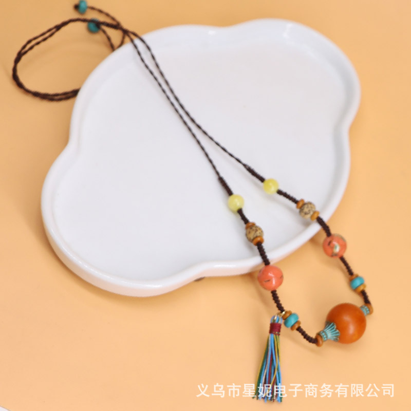 Ethnic style, Bohemian style, multi-treasure necklaces, cheongsams, cotton and linen clothes, accessories, collectibles, tassels, necklaces, best-selling wholesale items pic 15