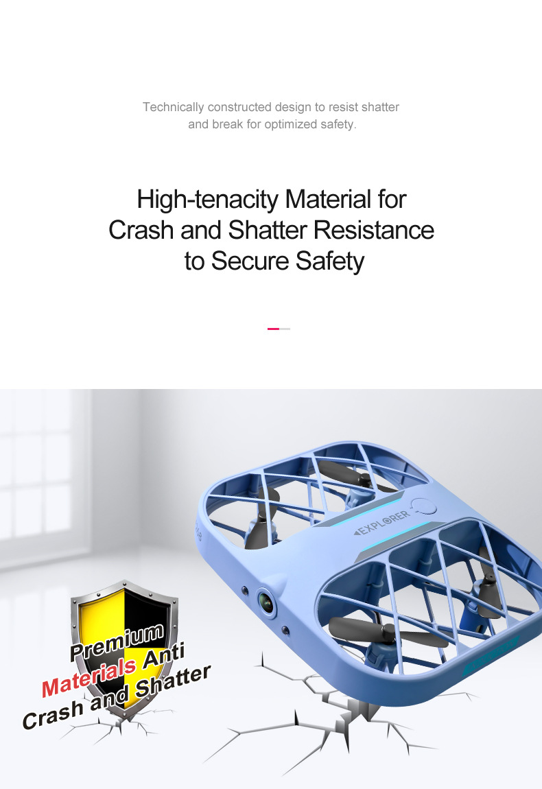 Cross-border mini bestseller Mini Quadcopter drone 8K grid pocket aircraft remote control plane pic 15