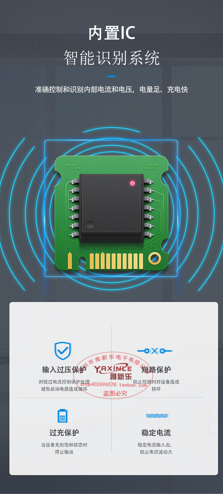 Brand-new 24V3A fully stable desktop switching power supply, LCD display, LED light strip, water purifier with 72W fully stable pic 8