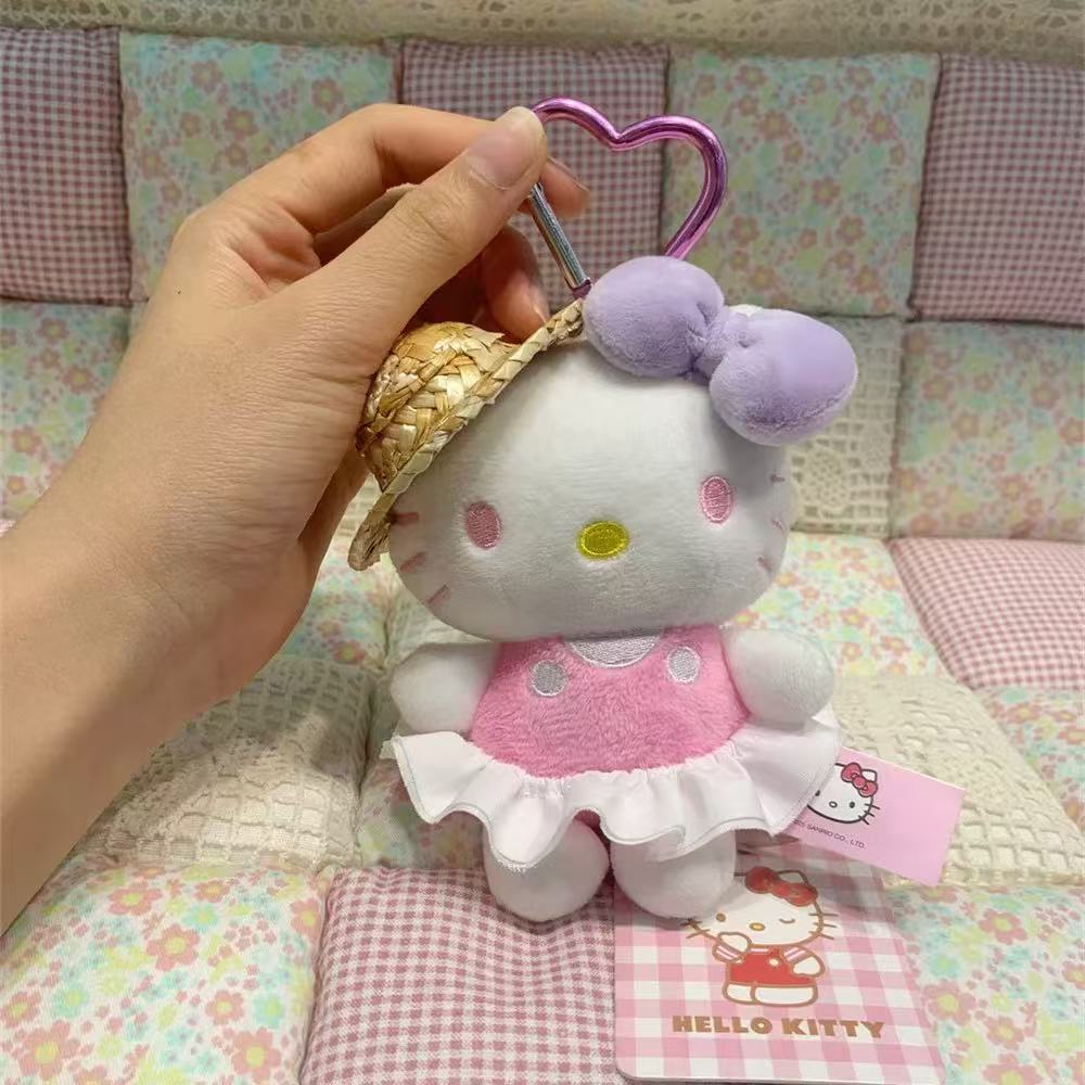 正版hellokitty毛绒玩偶钥匙扣挂饰经典凯蒂猫包包挂件送女友礼物详情10