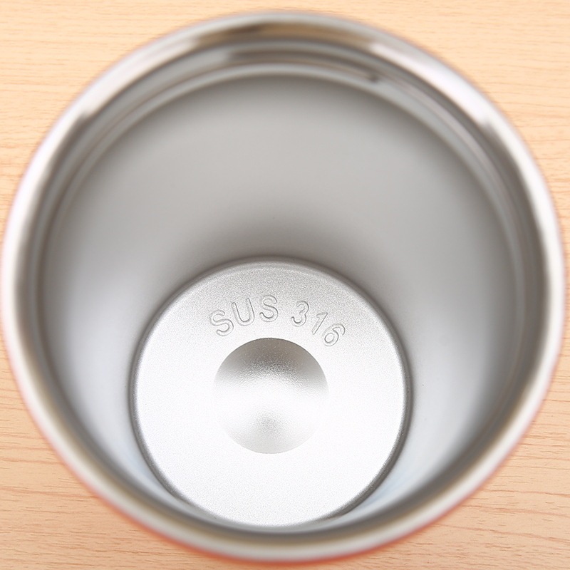高颜值八角咖啡杯316不锈钢双层真空保温保冷直饮提绳便携式水杯详情8