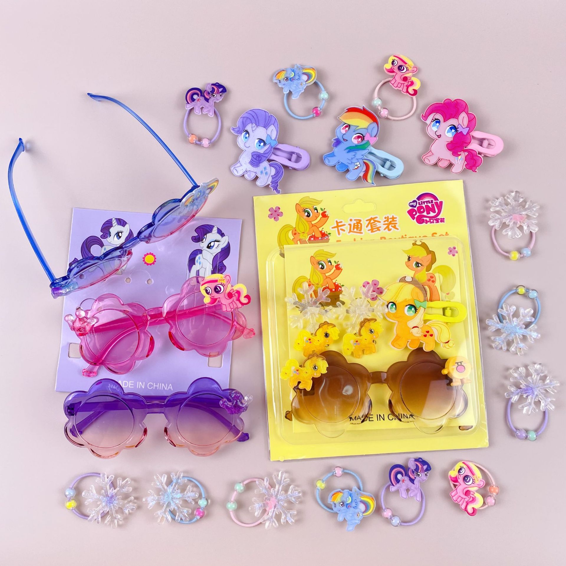 新款三丽鸥眼镜卡通皮筋发夹饰品套装可爱少女心装扮潮玩时尚精品详情24