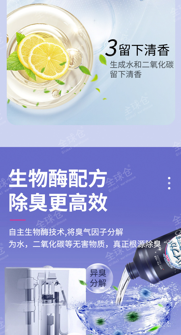 管道除臭剂厕所除味神器厨房卫生间地漏管道反味消臭清新去异味详情11