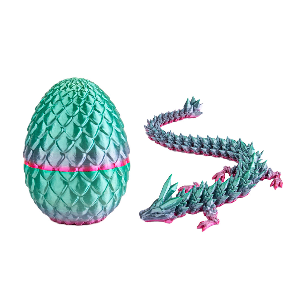 【工厂直销】3d打印蛋龙蛋复活节彩蛋关节可动摆件玩具工艺品水晶详情13
