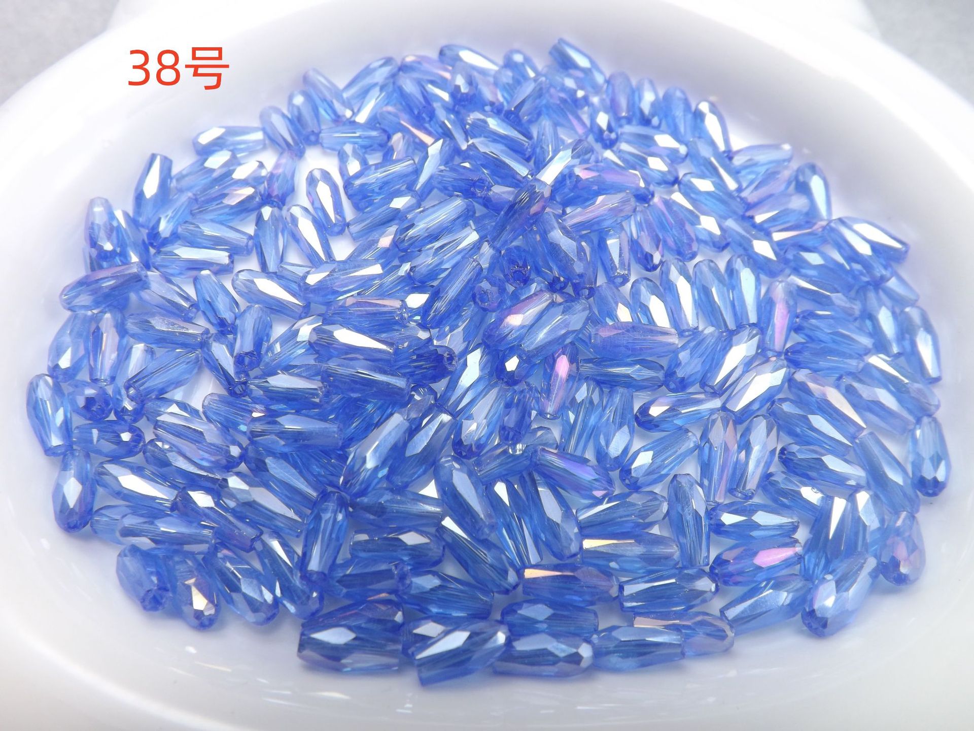 4mm*9mm长水滴人鱼泪晶晶diy水晶饰品配件玻璃珠子长水滴晶晶配件详情25