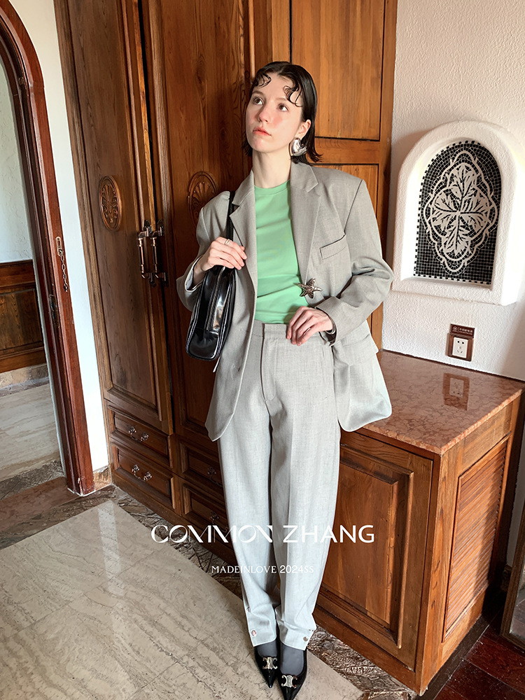 CZZHANG Summer Korean-style multi-color, niche, versatile and simple basic short-sleeved T-shirt for women A10099 pic 33