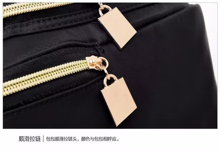 迪丽热巴同款双肩包新款女包韩版防水尼龙背包时尚学院风双肩详情11