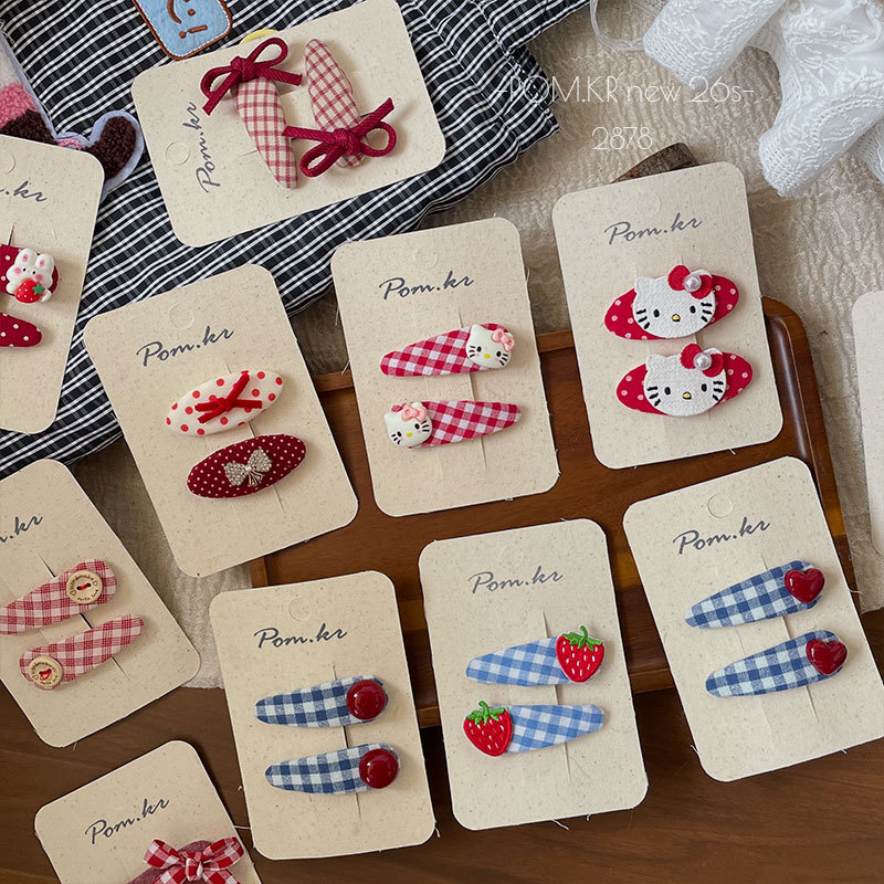 可爱水钻发夹头饰抓夹发卡醋酸材质时尚百搭女款详情3