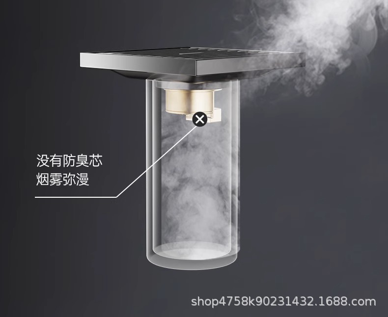 不锈钢密封防臭地漏卫生间下水道地漏厨房浴室洗衣机排水方形地漏详情16
