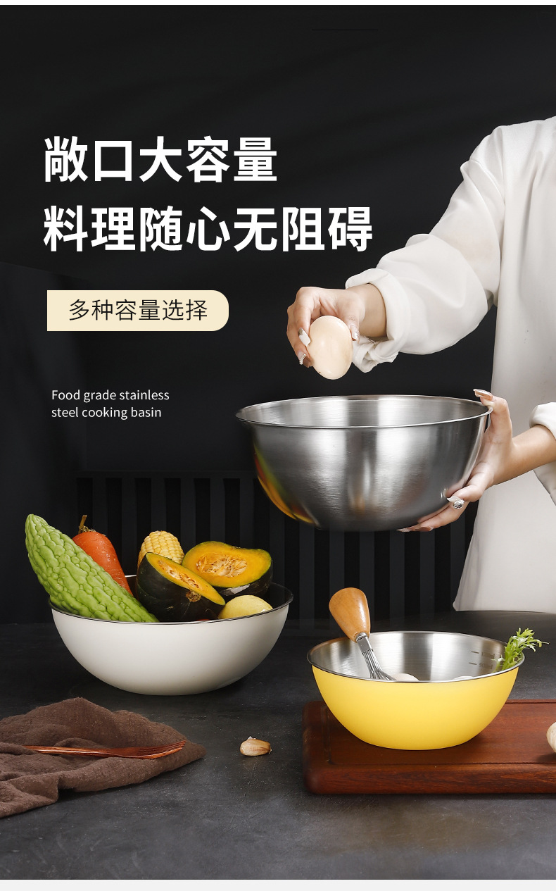 食品级不锈钢料理盆水槽洗菜篮洗菜盆厨房用具不锈钢盆收纳篮详情7